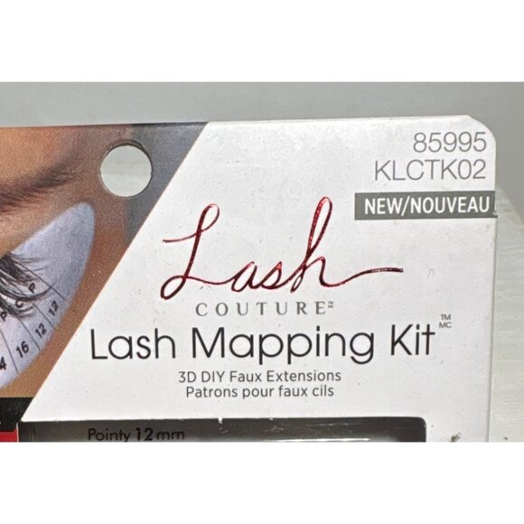 Kiss Lash Couture Mapping Kit 3D DIY Faux Extensions W/ Adhesive & Tools - Picture 2 of 7